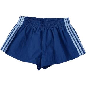 imageMakeMeChic Womens Striped Wide Leg Workout Shorts Casual Lounge Running ShortsBlue