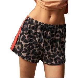 imageMakeMeChic Womens Striped Wide Leg Workout Shorts Casual Lounge Running ShortsCoffee Brown