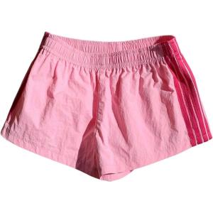 imageMakeMeChic Womens Striped Wide Leg Workout Shorts Casual Lounge Running ShortsPink