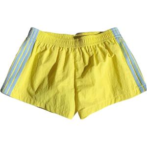 imageMakeMeChic Womens Striped Wide Leg Workout Shorts Casual Lounge Running ShortsYellow
