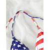 imageMakeMeChic Womens Flag Bikini Tops Striped Star Print Halter Tie Back Triangle Swimsuit TopMulticolor