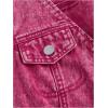 imageMakeMeChic Womens Jean Vest Top Button Down Denim Vest Crop Sleeveless V Neck JacketPink