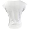 imageMakeMeChic Womens Deep V Neck Cap Sleeve Tank Top Twist Cowl Neck Summer Sexy Tops T ShirtWhite