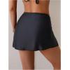 imageMakeMeChic Womens Swim Beach Cover Ups Starfish Mini Skirt for Bathing Suit SwimwearBlack Flower