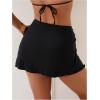 imageMakeMeChic Womens Swim Beach Cover Ups Starfish Mini Skirt for Bathing Suit SwimwearBlack a