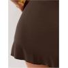 imageMakeMeChic Womens Swim Beach Cover Ups Starfish Mini Skirt for Bathing Suit SwimwearCoffee Brown