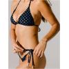 imageMakeMeChic Womens Bikini Sets Floral Print Halter Tie Back Triangle String SwimsuitDark Blue