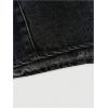 imageMakeMeChic Womens Halter Denim Top Wrap Asymmetrical Backless Fitted Y2K Crop TopsBlack