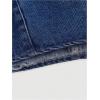 imageMakeMeChic Womens Halter Denim Top Wrap Asymmetrical Backless Fitted Y2K Crop TopsDeep Blue