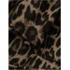 imageMakeMeChic Womens Leopard Print Halter Dress Tie Backless Tiered Ruffle Shirred Y2k Mini DressesBrown