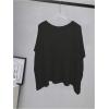 imageMakeMeChic Womens Mesh Sheer Poncho Top Crochet Knit Asymmetric Shawl Summer Beach Cover UpSolid Black