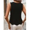 imageMakeMeChic Womens Sequin Sparkly Sweater Vest Tops Sleeveless Going Out Knit Tank TopsBlack