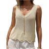 imageMakeMeChic Womens Sequin Sparkly Sweater Vest Tops Sleeveless Going Out Knit Tank TopsGold