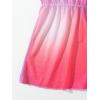 imageMakeMeChic Girls Ombre Short Sleeve Bathing Suit Cover Up Beachwear Swimsuit Cover Up DressMulticolor