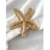 imageMakeMeChic Womens 3 Piece Bikini Set Halter Triangle Metal Starfish Swimsuit with Cut Out Cover Up SkirtWhite