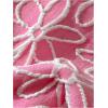imageMakeMeChic Womens Micro Thong Bikini Set No Padding High Cut Bathing Suit SwimsuitFlower Pink