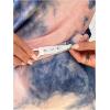 imageMakeMeChic Womens Maternity 2 Piece Outfit Tie Dye Pajamas Set Short Sleeve Tee Shirt and Biker Shorts Pregnancy Lounge SetMulti