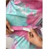 imageMakeMeChic Womens Maternity 2 Piece Outfit Tie Dye Pajamas Set Short Sleeve Tee Shirt and Biker Shorts Pregnancy Lounge SetPink