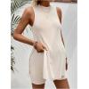 imageMakeMeChic Womens Maternity Pajama Set Loungewear Knit Tank Tops Biker Shorts Pregnancy SetApricot