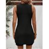imageMakeMeChic Womens Maternity Pajama Set Loungewear Knit Tank Tops Biker Shorts Pregnancy SetBlack