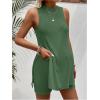 imageMakeMeChic Womens Maternity Pajama Set Loungewear Knit Tank Tops Biker Shorts Pregnancy SetGreen