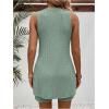 imageMakeMeChic Womens Maternity Pajama Set Loungewear Knit Tank Tops Biker Shorts Pregnancy SetMint Green