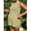 imageMakeMeChic Womens Maternity Pajama Set Loungewear Knit Tank Tops Biker Shorts Pregnancy SetOlive Green