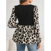 imageMakeMeChic Womens Maternity Blouse Graphic Print Lantern Sleeve Scoop Neck Pregnancy TopsBlack and White