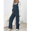 imageMakeMeChic Womens Maternity Jumpsuits Sleeveless Rib Knitted Straight Leg Overalls RomperDusty Blue
