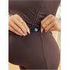 imageMakeMeChic Womens Maternity Sets 2 Piece Fall Outfits Ruched Tube Top and Pants Pregnancy Matching SetBrown
