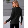 imageMakeMeChic Womens Maternity Shirts Casual Long Sleeve Tie Front Ribbed Knit Pregnancy Tee TopAblack