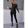 imageMakeMeChic Womens Maternity Shirts Casual Long Sleeve Tie Front Ribbed Knit Pregnancy Tee TopAblack