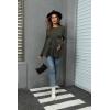 imageMakeMeChic Womens Maternity Shirts Casual Long Sleeve Tie Front Ribbed Knit Pregnancy Tee TopArmy Green