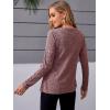 imageMakeMeChic Womens Maternity Shirts Casual Long Sleeve Tie Front Ribbed Knit Pregnancy Tee TopBurgundy