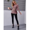 imageMakeMeChic Womens Maternity Shirts Casual Long Sleeve Tie Front Ribbed Knit Pregnancy Tee TopBurgundy