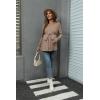 imageMakeMeChic Womens Maternity Shirts Casual Long Sleeve Tie Front Ribbed Knit Pregnancy Tee TopCamel