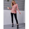 imageMakeMeChic Womens Maternity Shirts Casual Long Sleeve Tie Front Ribbed Knit Pregnancy Tee TopDusty Pink