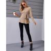imageMakeMeChic Womens Maternity Shirts Casual Long Sleeve Tie Front Ribbed Knit Pregnancy Tee TopMocha Brown