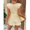 imageMakeMeChic Womens Maternity Shirts Floral V Neck Ruffle Sleeve Tie Front Peplum Pregnancy TopsYellow