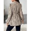 imageMakeMeChic Womens Maternity Shirts Long Sleeve Belted Button Down Casual Pregnancy Blouse TopsKhaki a