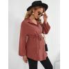 imageMakeMeChic Womens Maternity Shirts Long Sleeve Belted Button Down Casual Pregnancy Blouse TopsRedwood