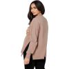 imageMakeMeChic Womens Maternity TShirt Long Sleeve Split Side Pregnancy Tee TopsApricot