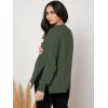 imageMakeMeChic Womens Maternity TShirt Long Sleeve Split Side Pregnancy Tee TopsArmy Green