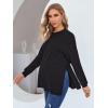 imageMakeMeChic Womens Maternity TShirt Long Sleeve Split Side Pregnancy Tee TopsBlack