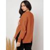 imageMakeMeChic Womens Maternity TShirt Long Sleeve Split Side Pregnancy Tee TopsBurnt Orange