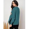 imageMakeMeChic Womens Maternity TShirt Long Sleeve Split Side Pregnancy Tee TopsCadet Blue B