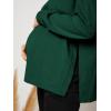 imageMakeMeChic Womens Maternity TShirt Long Sleeve Split Side Pregnancy Tee TopsDark Green