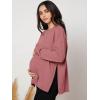 imageMakeMeChic Womens Maternity TShirt Long Sleeve Split Side Pregnancy Tee TopsDusty Pink