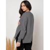 imageMakeMeChic Womens Maternity TShirt Long Sleeve Split Side Pregnancy Tee TopsGrey