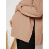 imageMakeMeChic Womens Maternity TShirt Long Sleeve Split Side Pregnancy Tee TopsKhaki